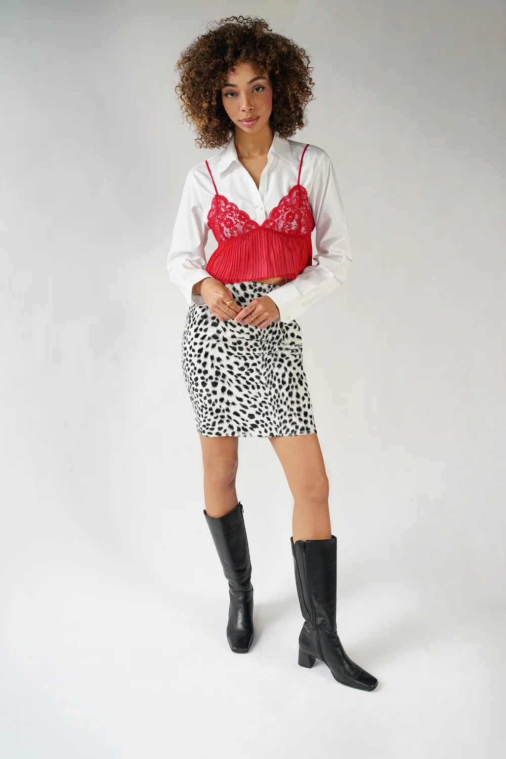 スカート VERSACE JEANS COUTURE Woman Skirt White 90s Versace Jeans Couture Gingham Check Preppy A-line